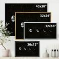 thumbnail image 4 of Designart 'The Night Sky With Moon Phases' Modern Framed Canvas Wall Art Print, 4 of 5