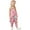 Rose, variante sur Combinaison Élégante pour Filles, Design Imprimé Adorable, Tenue Ludique pour Tout-Petits, Matériau Doux Confortable Idéal pour le Printemps et l'Été