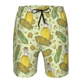 thumbnail image 3 of Logiee Corn And Corn Oil Print Mens Swim Trunks Quick Dry Board Shorts,Breathable Hawaii Beach Shorts Swimwear Bathing Suits-XX-Large, 3 of 6