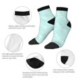 thumbnail image 5 of Pofeuu Blue Bright Print 30cm Socks, Adult Running Hiking Socks for Youth and Adult, 5 of 7