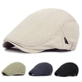 thumbnail image 2 of Grofry Ivy Hat Men Casual Solid Newsboy Cotton Beret Cap One Size, 2 of 4