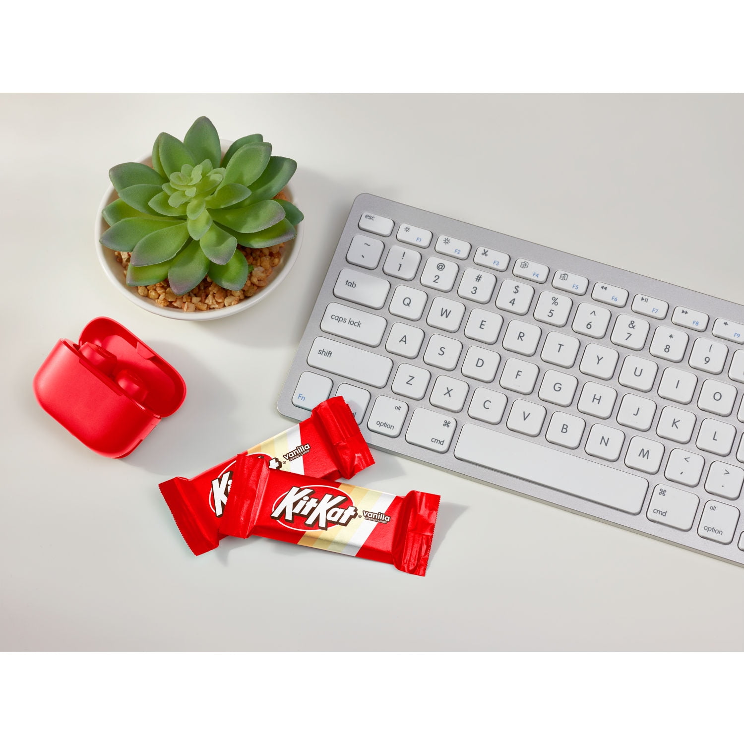 KIT KAT Vanilla Flavored Wafer Snack Size Candy Bars, .49 oz (12 Count)