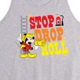 thumbnail image 2 of Disney - Firefighter Mickey - Stop, Drop, & Roll - Men's Jersey Tank Top, 2 of 4