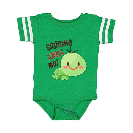 

Inktastic Grandma Loves Me- Cute Turtle Gift Baby Boy or Baby Girl Bodysuit