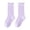 Purple, variant on OGLCCG Girls Ruffle Socks Uniform School Dress Crew Socks for Kids Frilly Cotton Lettuce Floral Crew Socks 1 Pairs Size 1-12