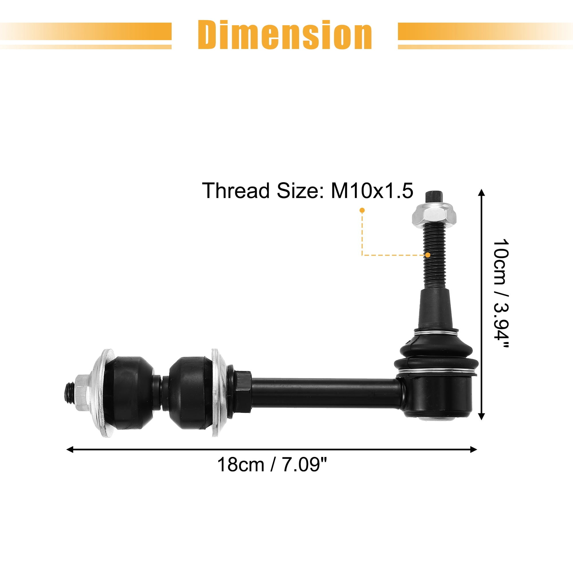 2pcs Front Sway Bar Links 5093111AA K80467 Stabilizer Link Suspension for Dodge for Ram 3500 2004-2005 2500 2003-2005