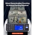 thumbnail image 2 of VEVOR Money Counter Machine, Mixed Denomination Bill Cash Counter with CIS/UV/MG/IR/DD/DBL/HLF/CHN Counterfeit Detection, Multi-Currency Support,  Money Counting Machine with External Display, 2 of 9