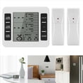 thumbnail image 1 of 2Set Wireless Freezer Thermometer 2 Remote Sensors Alarm Low Temperature Refrigerator Thermometer Clock, 1 of 8