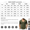thumbnail image 2 of Yifymode Men's U Neck Short Sleeve Shirt, Tie Detail Pocket Design Casual Sports Style Top Blue 2XL, 2 of 6