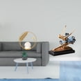 thumbnail image 2 of Escultura de bailarina de ballet con bola de cristal, figura metálica, adorno de escritorio para interiores, estatua de 50 mm para pasillo, chimenea,, 2 of 8