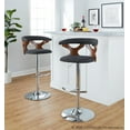 thumbnail image 2 of LumiSource Grey Gardenia Adjustable Barstool - Set of 2, 2 of 6