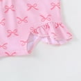 thumbnail image 4 of Toddler Girls Rash Guard Swimsuit Baby Long Sleeve Rash Guard Bathing Suit Girl One Piece Ruffled Swimwear with Sun Hat, 4 of 8