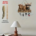 thumbnail image 3 of Multipurpose Wooden Hook Cow Key Rack for Home Decoration Entry, 3 of 11