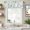 Sage green, variant on Green Grey Botanical Farmhouse Short Window Curtain Valances, Watercolor Spring Floral Summer Leaf Rod Pocket Kitchen Valances for Living Room Bedroom Bathroom Cafe 42" x 18"