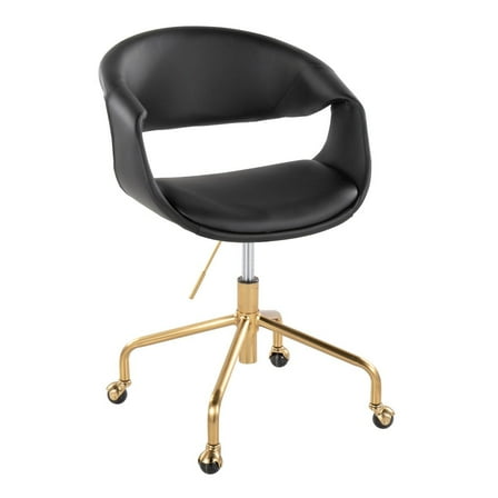 LumiSource Curvo Upholstered 4-Star Task Chair