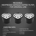 thumbnail image 4 of Outil de Filtre pour Dosettes de Capsule de Café en Acier Inoxydable, Rechargeable et Réutilisable pour Nespresso, 4 of 9