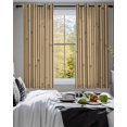 thumbnail image 3 of Country Farmhouse Sheer Curtains 54 Inch Length 2 Panels Set for Living Room/Bedroom, Vintage Plants Lines Pattern Brown Kitchen Curtains Grommet Semi-Sheer Curtains Window Treatments 42"x54"x2, 3 of 7