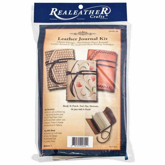 Realeather(R) Crafts Leather Journal Kit-Natural