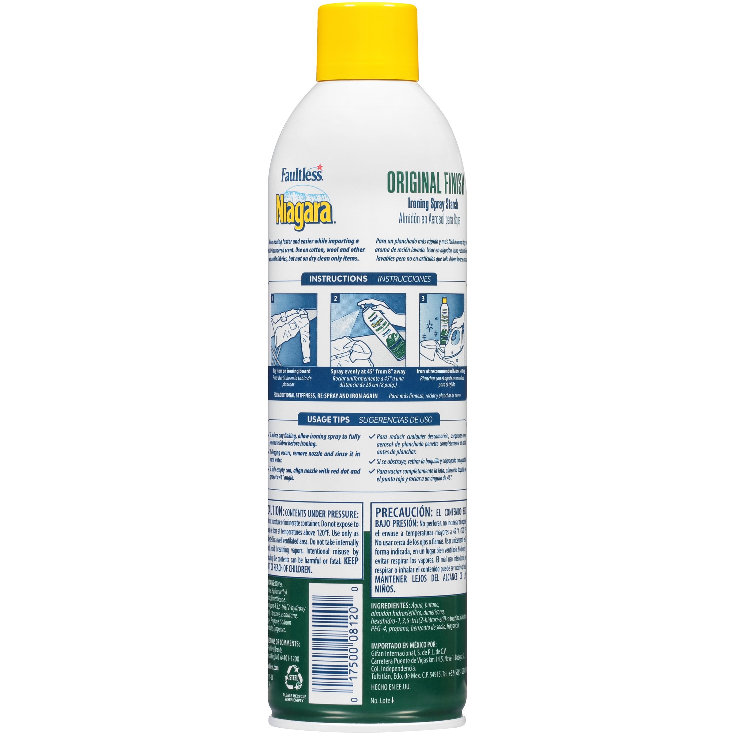 Liquid Starch Iron Spray (20 oz) - Niagara Starch Spray Iron Aid: Non