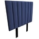 thumbnail image 3 of Cabecera King Size El Bazar Store Drey Terciopelo Azul Marino Rayas Moderna, 3 of 4