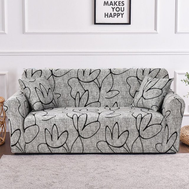 Fundas de sofá elásticas para sala de estar, cubierta geométrica para sillón Loveseat, para esquina en forma de L, necesita pedir 2 piezas