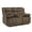 Dark Brown, variant on MCombo Fabric Power Loveseat Recliner Sofa with Console, Living Room Electric Reclining Seat RS6234