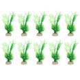 thumbnail image 1 of 10uds Peces Tanque Acuario Decoraciones Plantas, Blanco Verde 5.12", 1 of 1