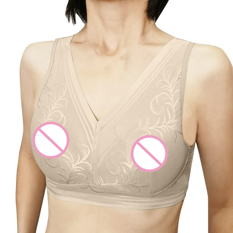 zuwimk Bras For Women,Women's Easy Does It Underarm Smoothing with