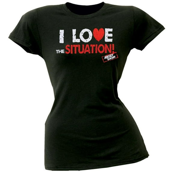 Jersey Shore - I Love The Situation Juniors T-Shirt - Large