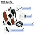 thumbnail image 5 of Balery Brown Black Cow Vintage Canvas Backpack for Men and Women - Large Capacity, Durable Travel Laptop Bag for School, Work, Hiking, and Outdoor Activities, 5 of 7