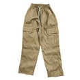 thumbnail image 5 of Stretch Multi-Pocket Durable Cargo, Mens Cargo Work Pants Thermal And Tall Cargo Pants Pantalones Bootcut Jeans For Men Cotton Mens Cargo Work Pants Army Work Pants Men Pantalones M Beige, 5 of 9