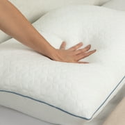 Brookstone Cool Sense Down Alternative Pillow 2 Pack - Cold Cooling Pillows for Hot Sleepers - CoolSense Pillows for Sleeping - Stay Cool and Comfortable All Night - White, King Size