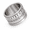 Silver, variant on Men's Spinner Ring, Stainless Steel 14mm Rotating Number Scale Band US 7-12 sizes, three color options, fidget style, birthday Father's Day gift for him