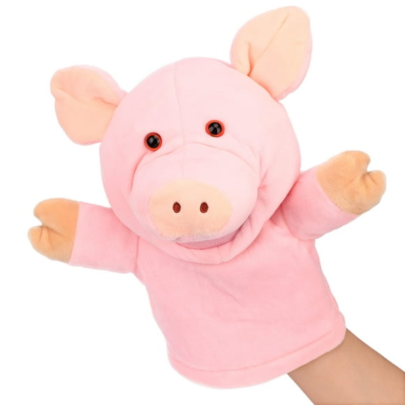 Marioneta de mano Easfan Pig con boca y brazos móviles de 25 cm