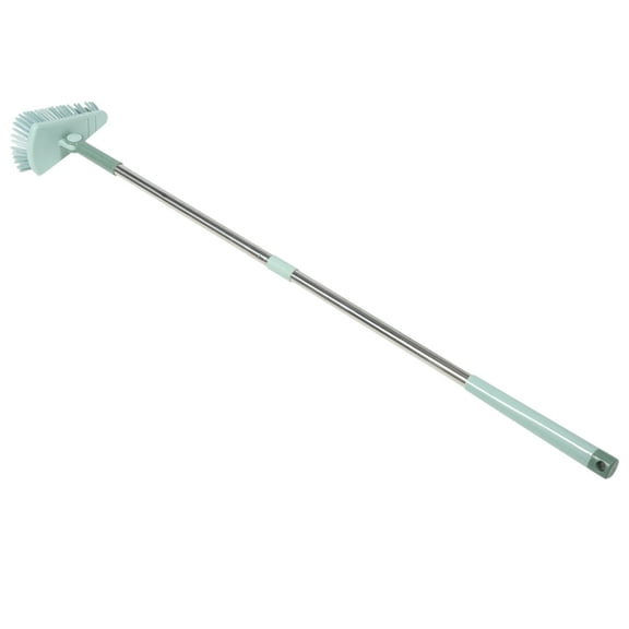Raindrops Pool Brush with Stiff Bristles and Extendable Pole for Swimming Pool Tiles and Walls, Space-Saving Design