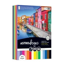 Astrodesigns Cardstock, 8.5" x 11", 65 lb./176 Gsm, Watercolor 15-Color Assortment, 150 Sheets