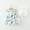 Blue, variant on JoyHoop Summer Clothes Baby Girl Beach Dresses Casual Fashion Print Cute Bow Flower Princess Dress Newborn Clothing Set