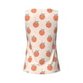 thumbnail image 5 of Picia Orange Peach Pattern Women's Workout Tank Top,Breathable Activewear,Slim Fit Athletic Top,Versatile Workout Moisture-wicking top-Medium, 5 of 9