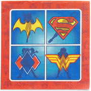 Angle View: DC Super Hero Girls Party Supplies, Paper Napkins (16-Count)