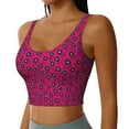 thumbnail image 2 of Balery Floral Colorful Pattern Racerback Sports Bras for Women - Padded Seamless High Impact Support for Yoga Gym Workout Fitness-Medium, 2 of 8