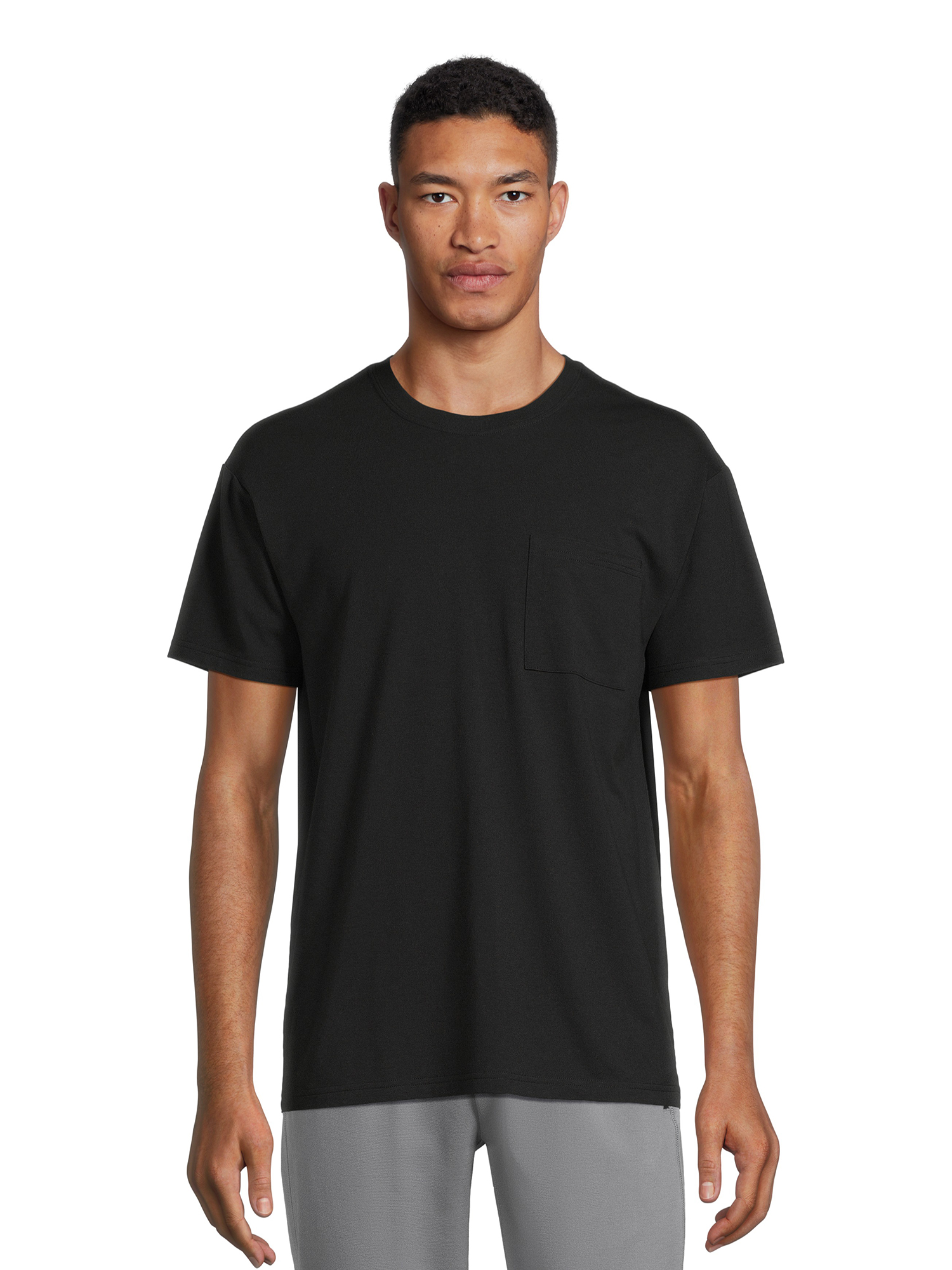 Hanes Men's Tagless, 3-pack Stretch Crew T-shirts with Lay Flat