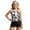 Black, variant on lnmuld Kids Swimsuits Girls Two Piece Sun Protective Swimsuits Rash Guard and Shorts Set for Beach Pool Water Activities Size:7-8 Years