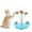 blue, variant on Cat Treat Dispenser, 2025 New Treat Dispensing Dog Toys, Interactive Pet Toy, Multifunctional Slow Feeder Leaking Treats Ball Pet Feeder Toy with Peppermint Balls