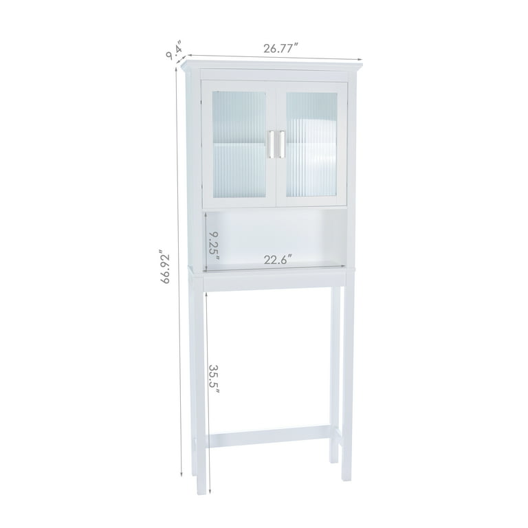 White Space Saver Bathroom Storage Cabinet - CharmyDecor- CharmyDecor