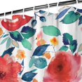thumbnail image 4 of Waterproof Pioneer Shower Curtain 84x72 Inch Polyester Unique Colorful Floral Shower Curtain for Bathroom Hotel Home Decor with 12 Plastic Hooks, 4 of 5