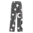 thumbnail image 4 of Zormilly Pajama Pants Women Fleece Elastic High Waisted Wide Leg Lounge Pants with Pockets Warm Plush Fuzzy Pajama Bottoms, S-3XL, 4 of 8