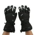 thumbnail image 3 of Heated Gloves, Black 3 Gears Adjustment Reflective Strip Electric Heating Gloves  For Hunting, 3 of 8