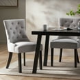 thumbnail image 2 of Glavbiku Modern Fabric Tufted Dining Chairs,Accent Chairs for Living Dining Room,Set of 2,Gray, 2 of 12