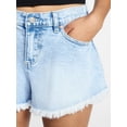 thumbnail image 4 of Madden NYC Women's Frayed Denim Shorts, Sizes XXS-XXL, 4 of 5