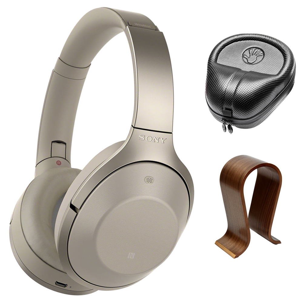 Sony MDR1000X/C GrayBeige HiRes Bluetooth Wireless Noise Cancelling Headphones w/ Universal